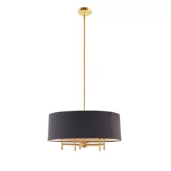 Presidio 5-Light Black Drum Shade Chandelier Gold/Black - Hampton Hill 8 Presidio 5-Light Black Drum Shade Chandelier Gold/Black - Hampton Hill -Lighting Specialty Shop GUEST f5a9d414 4f1c 469d ac0b 44c14c3e2b00