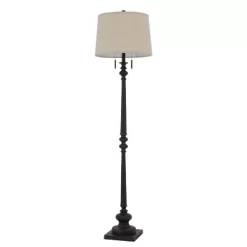 63" Resin Traditional Floor Lamp Rustic Iron - Cal Lighting