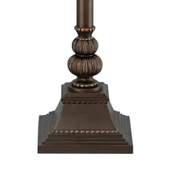 Kathy Ireland Mulholland Vintage Rustic Torchiere Floor Lamp With Side Lights 72" Tall Bronze Tortoise Shell Frosted Glass For Living Room Reading -Lighting Specialty Shop GUEST fa9e2227 8d29 4abf af79 2c37e877a913