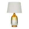 26" X 16" Glam Glass Table Lamp Gold - Olivia & May