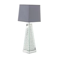 Contemporary Glass Mirrored Table Lamp Silver - Olivia & May -Lighting Specialty Shop GUEST fc8cb311 5a9f 46f1 a88d 3eef6901806d