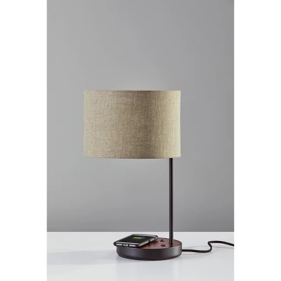 19.5" Oliver Charge Table Lamp Black - Adesso 4 19.5" Oliver Charge Table Lamp Black - Adesso - Image 4