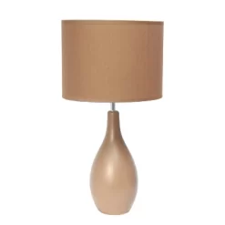 Oval Bowling Pin Base Ceramic Table Lamp - Simple Designs -Lighting Specialty Shop GUEST fefef1cd ee5f 456c 9d76 30190c2ff914