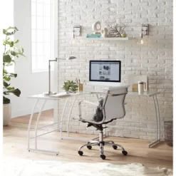 Possini Euro Design Eliptik Modern Desk Table Lamp 24 1/2" High Satin Nickel LED Swing Arm Adjustable Height For Bedroom Living Room Nightstand Office -Lighting Specialty Shop GUEST ff49582f 0946 47f2 a027 57a00b2a34f9