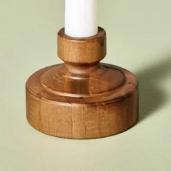 7"x3" Flameless Christmas Window Candle With Wood Base - Hearth & Hand™ With Magnolia -Lighting Specialty Shop GUEST ffd6975e 2146 4e21 8ea0 9c4d357bd4f0